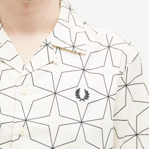 Fred Perry Geometric Short Sleeve Vacation Shirt