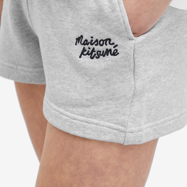 Maison Kitsune Handwriting Logo Regular Jog Shorts