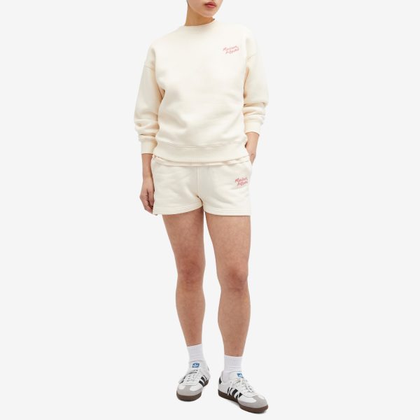 Maison Kitsune Handwriting Logo Regular Jog Shorts