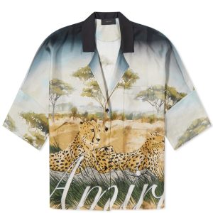 AMIRI Cheetah Logo Silk Shirt