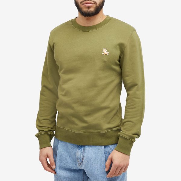 Maison Kitsuné Chillax Fox Patch Crew Sweat