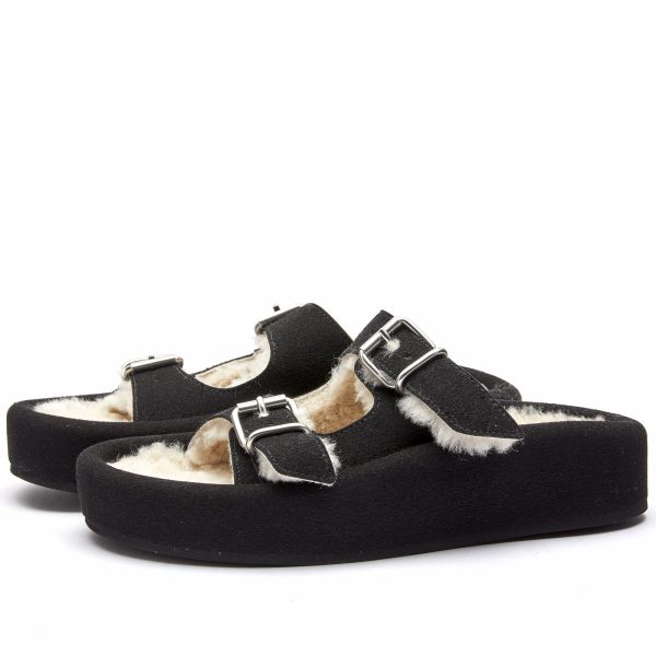 MM6 Maison Margiela Shearling Sandal