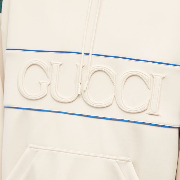 Gucci Light Neoprene Logo Hoodie