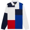 Beams Plus Colour Block Knit Rugby Shirt