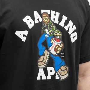 A Bathing Ape Graffiti Character College T-Shirt