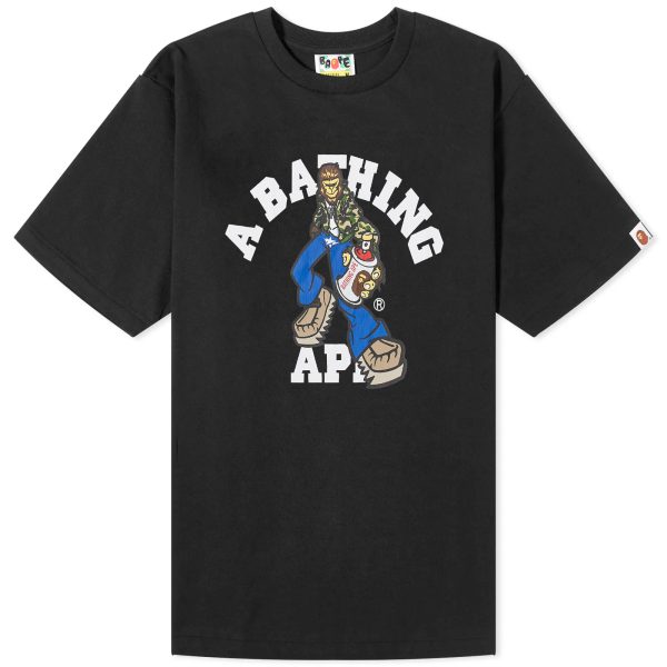 A Bathing Ape Graffiti Character College T-Shirt