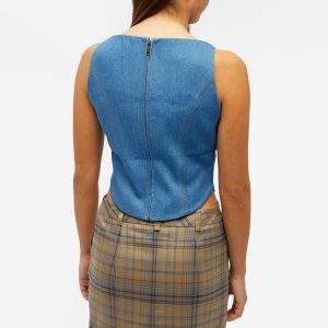 Aya Muse Colia Denim Sleeveless Top