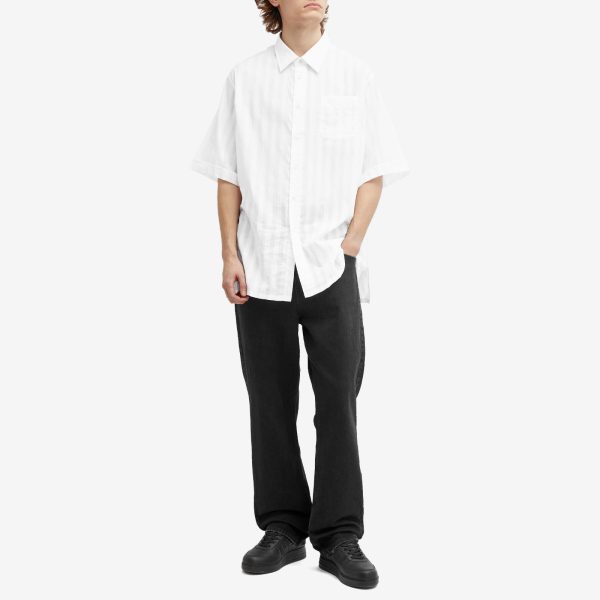 Givenchy Voile Stripe Short Sleeve Shirt