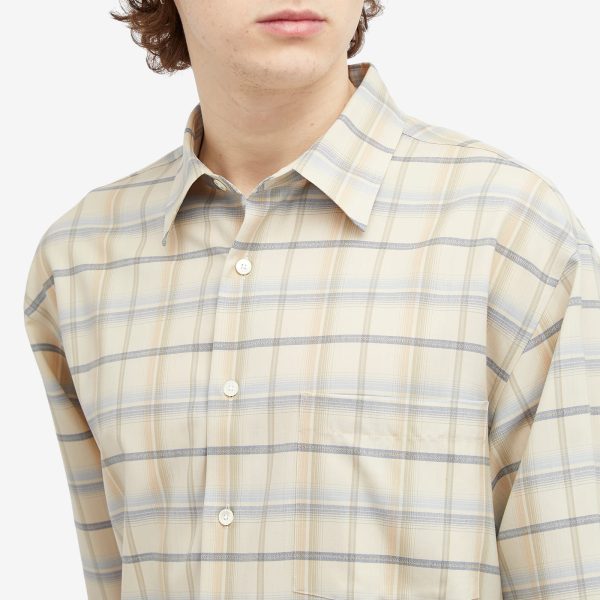 Auralee Superlight Wool Check Shirt