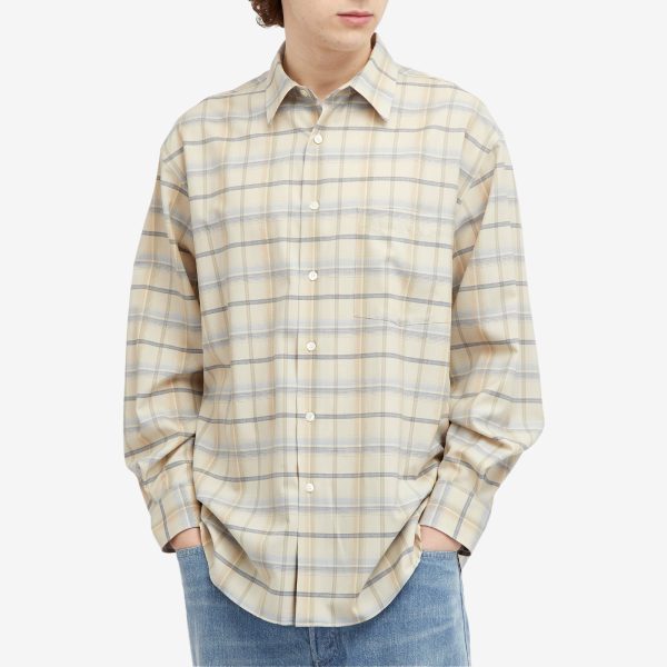 Auralee Superlight Wool Check Shirt