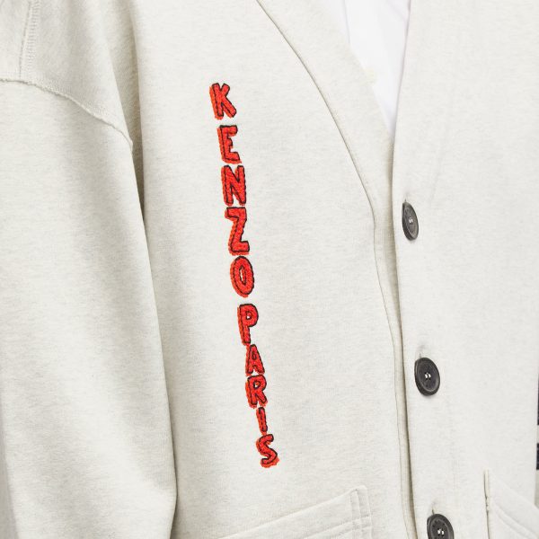 Kenzo Drawn Varsity Oversize Cardigan