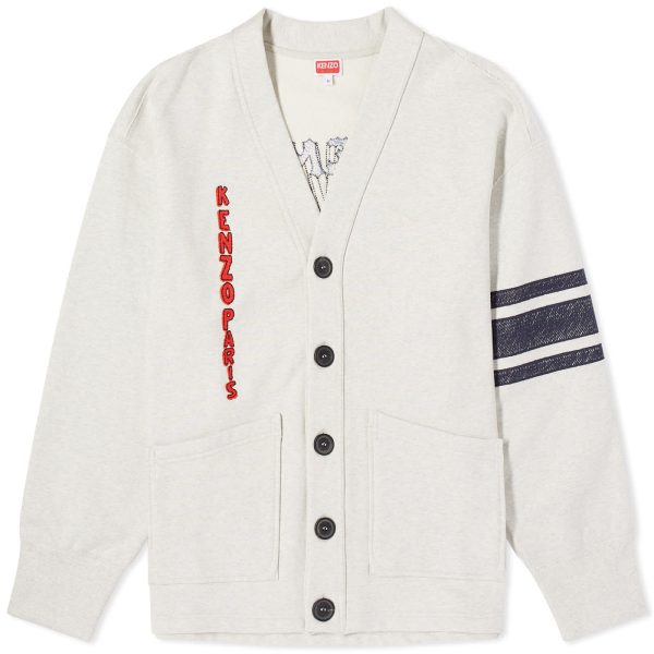 Kenzo Drawn Varsity Oversize Cardigan