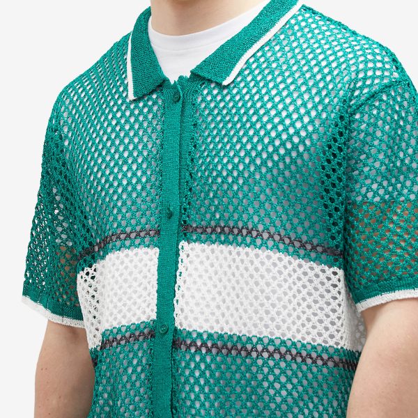 F/CE. Mesh Knitted Short Sleeve Shirt