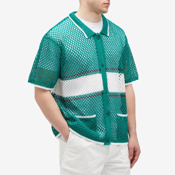 F/CE. Mesh Knitted Short Sleeve Shirt