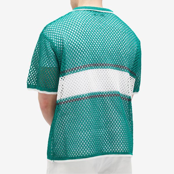 F/CE. Mesh Knitted Short Sleeve Shirt