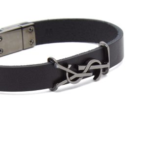 Saint Laurent YSL Leather Bracelet