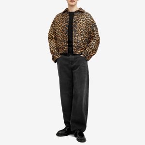 Saint Laurent Leopard Print Harrington Jacket