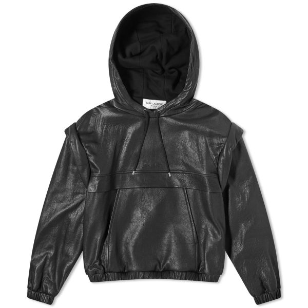 Saint Laurent Leather Hoodie