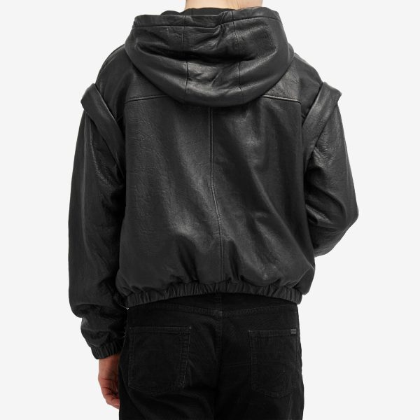 Saint Laurent Leather Hoodie