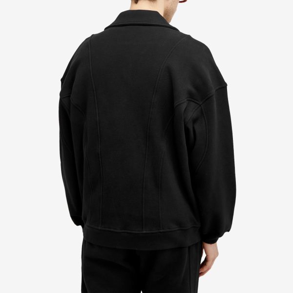 Saint Laurent Logo Half Zip Sweatshirt