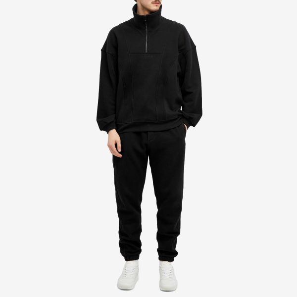 Saint Laurent Logo Half Zip Sweatshirt