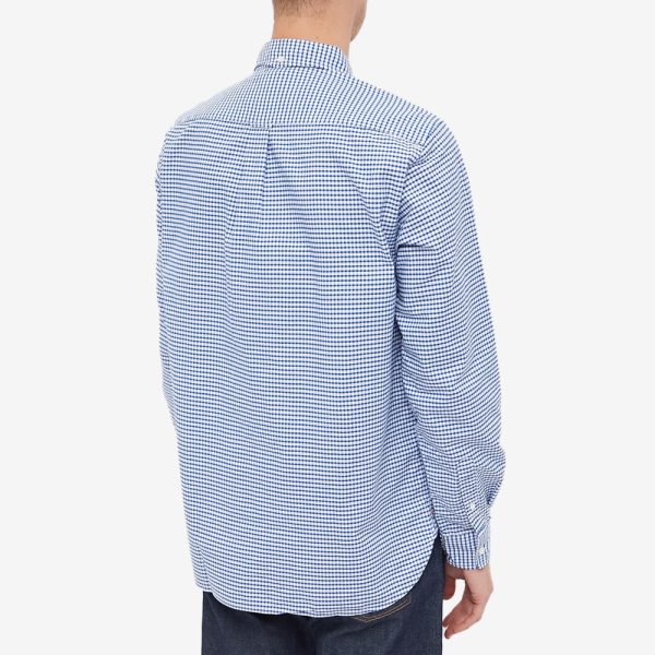 Beams Plus Button Down Gingham Oxford Shirt