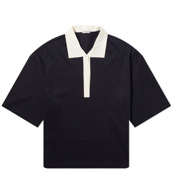 Moncler Contrast Collar Polo Top