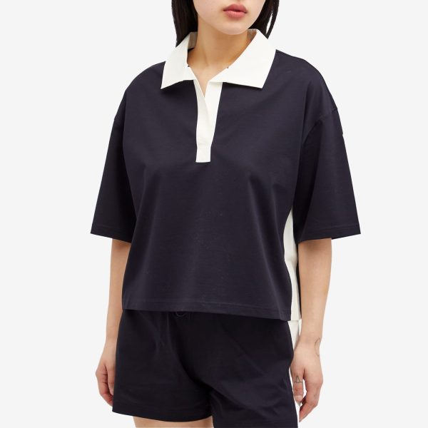 Moncler Contrast Collar Polo Top