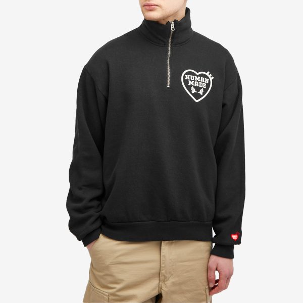 Human Made Military Half-Zip Sweatshirt