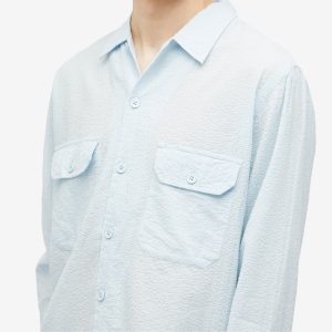 Universal Works Shin Seersucker Utility Shirt