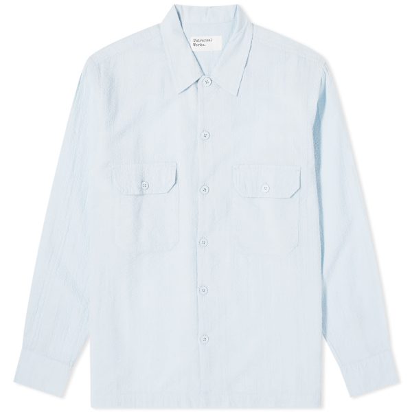 Universal Works Shin Seersucker Utility Shirt