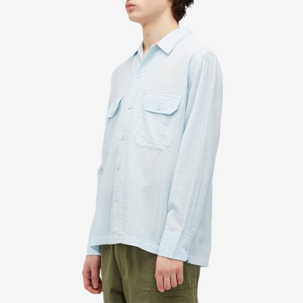 Universal Works Shin Seersucker Utility Shirt