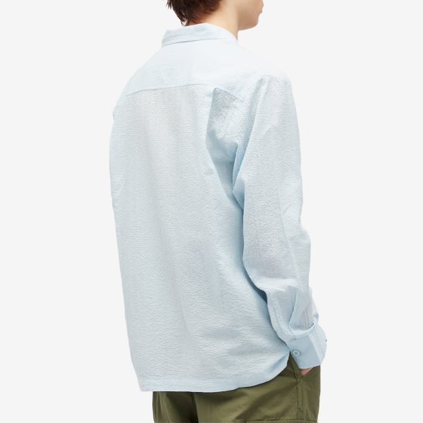 Universal Works Shin Seersucker Utility Shirt