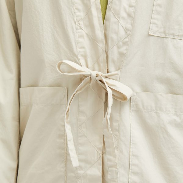 Universal Works Organic Poplin Tie Front Jacket