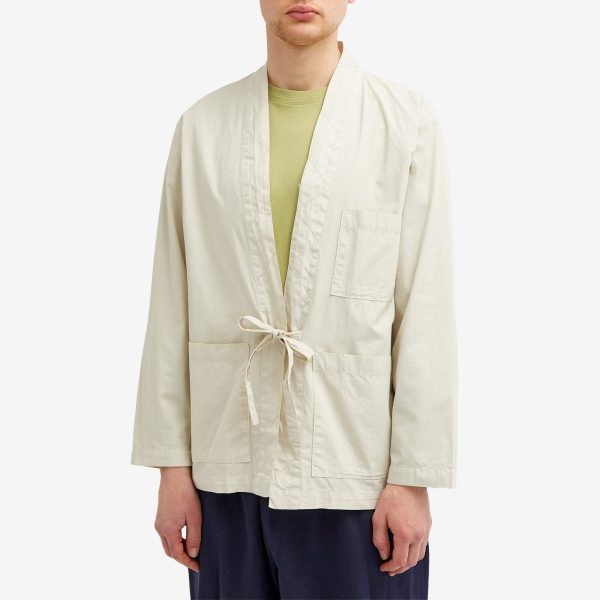 Universal Works Organic Poplin Tie Front Jacket