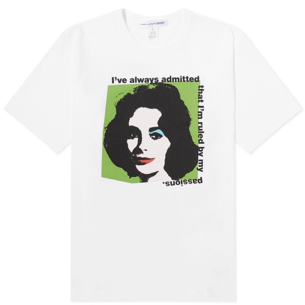 Comme des Garçons SHIRT x Andy Warhol Elizabeth Taylor T-Shi