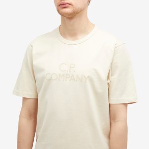 C.P. Company 30/2 Mercerized Jersey Twisted Logo T-Shirt