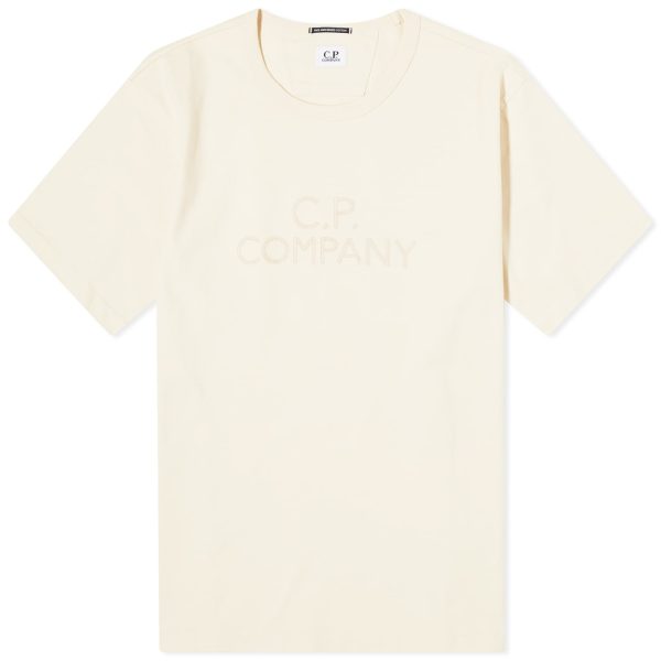 C.P. Company 30/2 Mercerized Jersey Twisted Logo T-Shirt