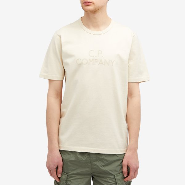 C.P. Company 30/2 Mercerized Jersey Twisted Logo T-Shirt