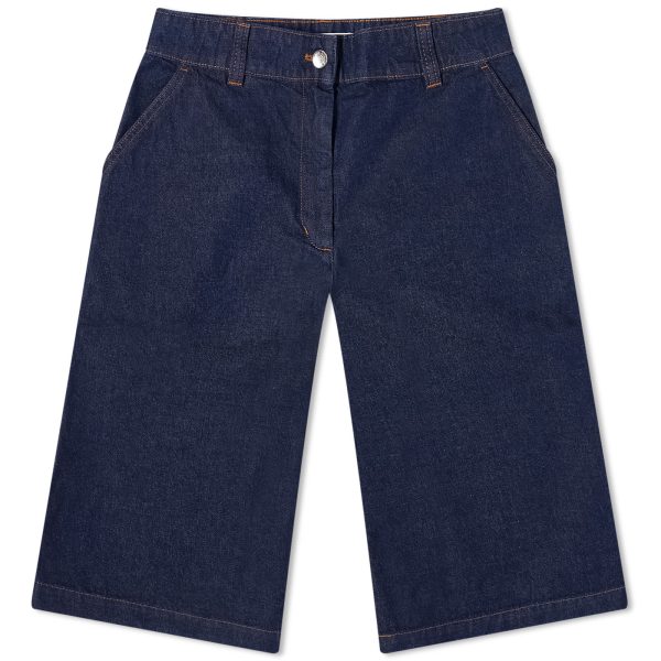 Maison Kitsune Workwear Denim Bermuda Shorts