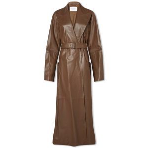 Max Mara Aiello Leather Longline Jacket