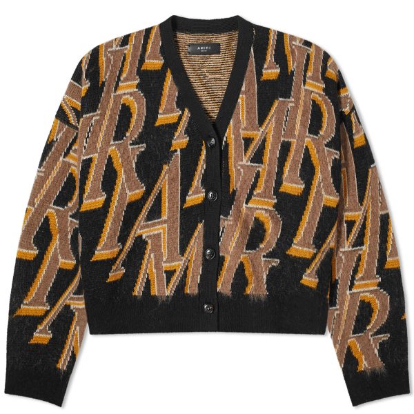 AMIRI All Over Logo Cardigan