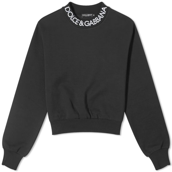 Dolce & Gabbana Collar Logo Sweatshirt