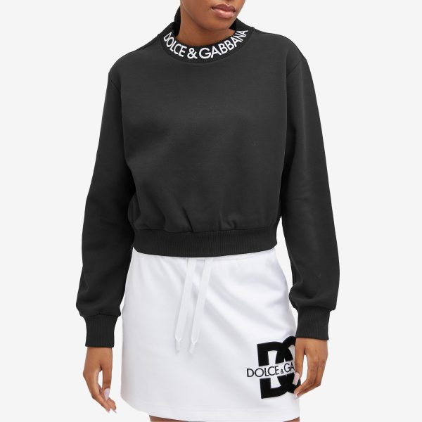 Dolce & Gabbana Collar Logo Sweatshirt