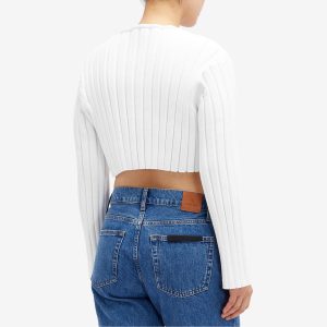 Alexander Wang Drop Shoulder Crop Sweatshirt