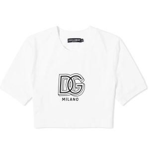 Dolce & Gabbana Logo Crop Baby Tee