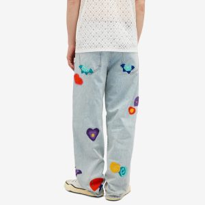 Nahmias Crochet Patchwork Jeans