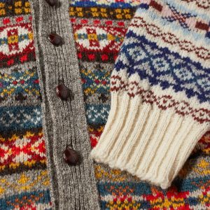 Jamieson's of Shetland Fair Isle V-Neck Cardigan