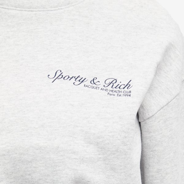 Sporty & Rich French Cropped Crew Sweat