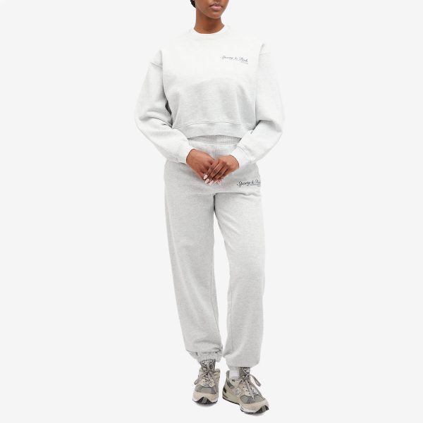 Sporty & Rich French Cropped Crew Sweat